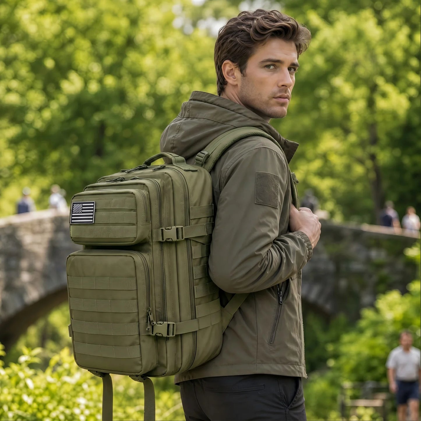 Refire Gear 45L Tactical Molle Backpack Large Capacity Hiking Rucksack