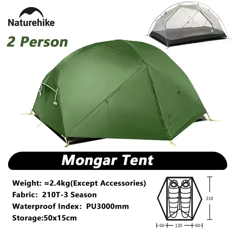 Naturehike Mongar Waterproof Double Layer Ultralight Camping Tent